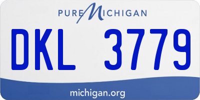 MI license plate DKL3779