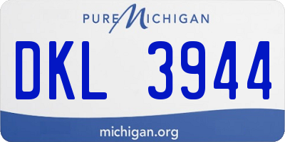 MI license plate DKL3944