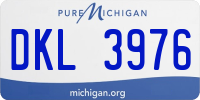 MI license plate DKL3976