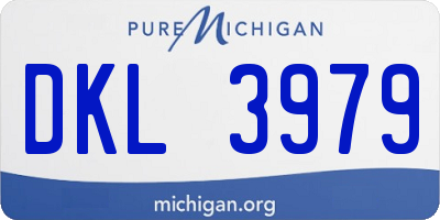 MI license plate DKL3979