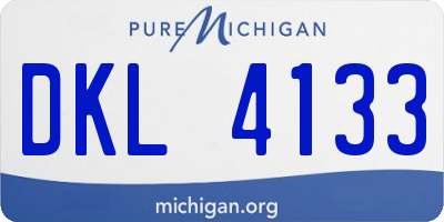 MI license plate DKL4133