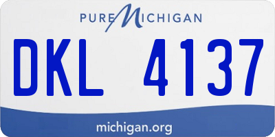 MI license plate DKL4137