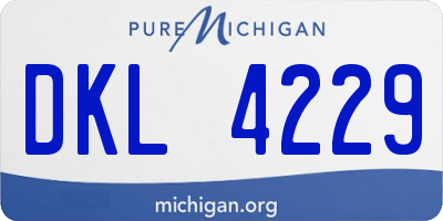 MI license plate DKL4229