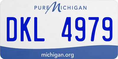 MI license plate DKL4979
