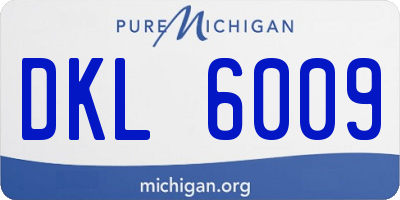 MI license plate DKL6009