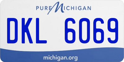 MI license plate DKL6069