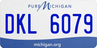 MI license plate DKL6079