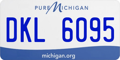 MI license plate DKL6095