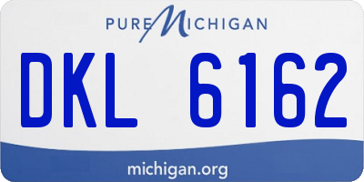 MI license plate DKL6162