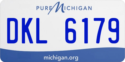 MI license plate DKL6179