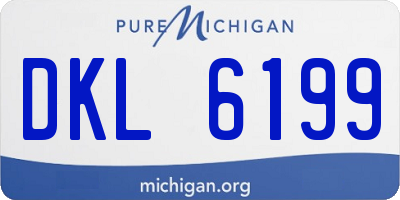 MI license plate DKL6199