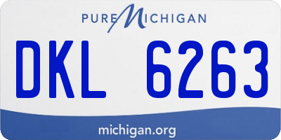 MI license plate DKL6263