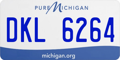 MI license plate DKL6264