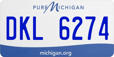 MI license plate DKL6274