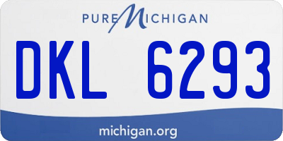 MI license plate DKL6293