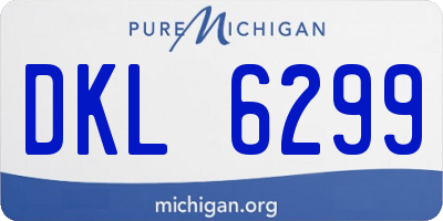 MI license plate DKL6299