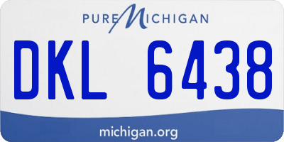 MI license plate DKL6438