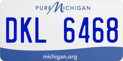 MI license plate DKL6468