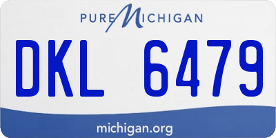 MI license plate DKL6479