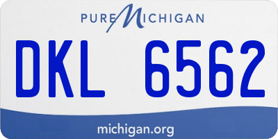 MI license plate DKL6562
