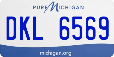MI license plate DKL6569