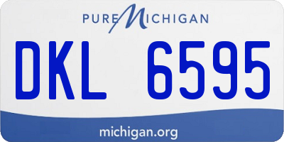 MI license plate DKL6595