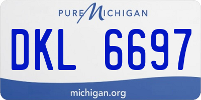 MI license plate DKL6697