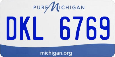 MI license plate DKL6769