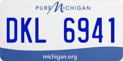 MI license plate DKL6941