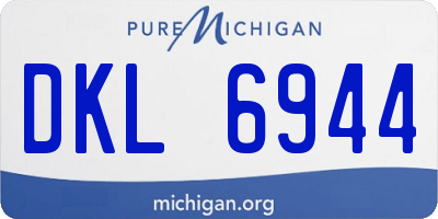 MI license plate DKL6944