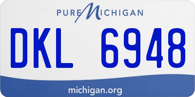 MI license plate DKL6948