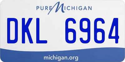 MI license plate DKL6964
