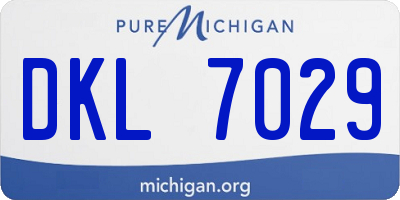 MI license plate DKL7029