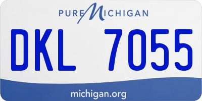 MI license plate DKL7055
