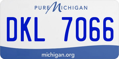 MI license plate DKL7066