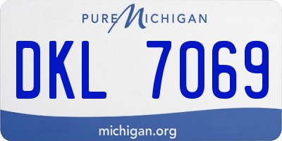 MI license plate DKL7069