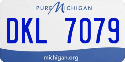MI license plate DKL7079