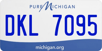 MI license plate DKL7095