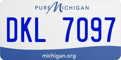 MI license plate DKL7097