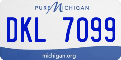 MI license plate DKL7099