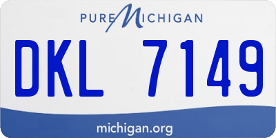 MI license plate DKL7149