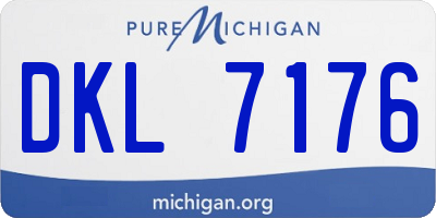 MI license plate DKL7176