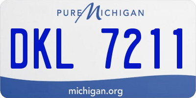 MI license plate DKL7211