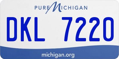 MI license plate DKL7220