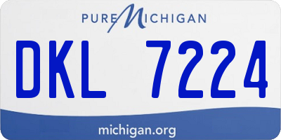 MI license plate DKL7224