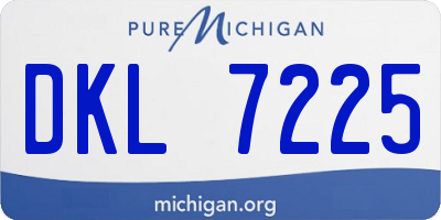 MI license plate DKL7225