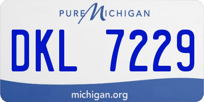 MI license plate DKL7229