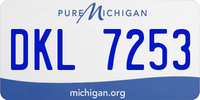 MI license plate DKL7253