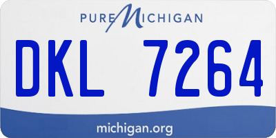 MI license plate DKL7264