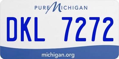 MI license plate DKL7272